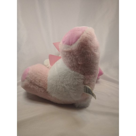 Kellytoy Pink Easter Bunny Rabbit Bee Happy Floppy Ears 10" tall Stuffed Animal - Picture 5 of 8